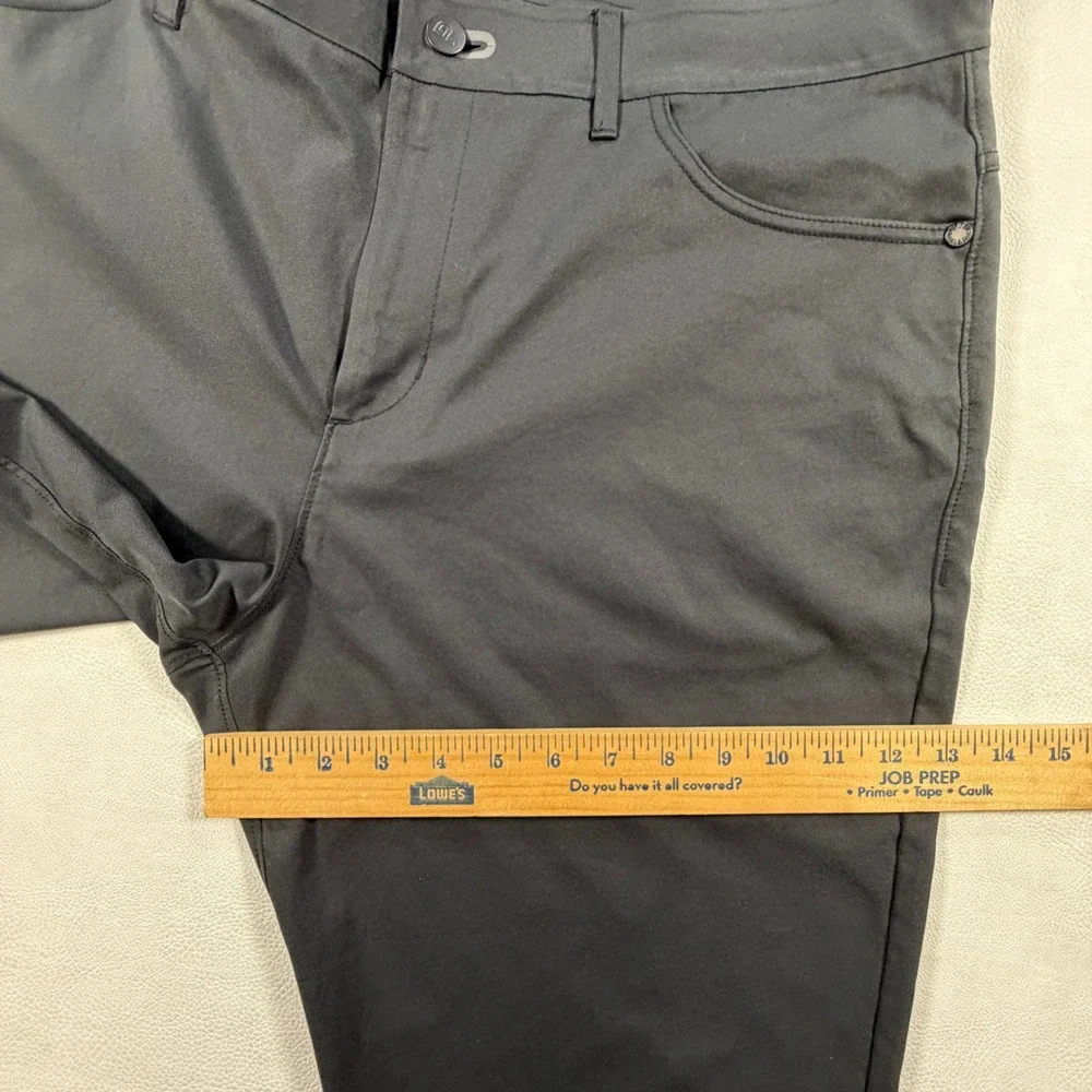 Public Rec Mens Workday Pants Black 36x30 Tapered Stretch Golf Commuter Chino